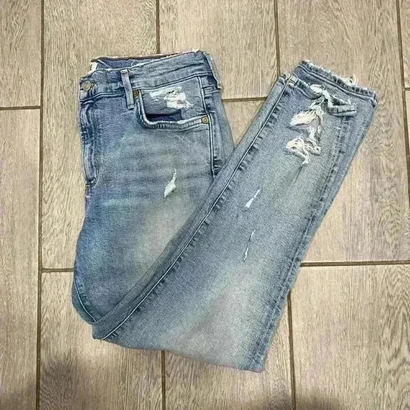 Aritzia Agolde Sophie Crop Size 29 - Picture 9 of 10